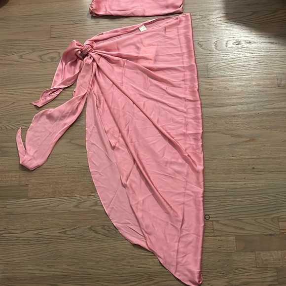 NWT Baobab Marea Set Rose Pink Midi Dress - Picture 7 of 11